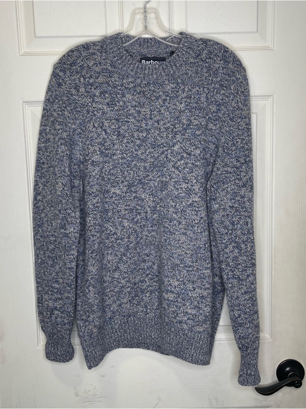 Barbour Atley Mens Crew Neck Wool Jumper Pull Over Sweater Sz L